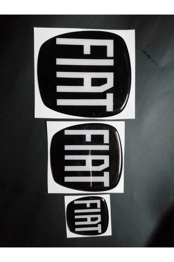 CVS Fıat Egea ( Sedan) Siyah Logo Set (3'lü)