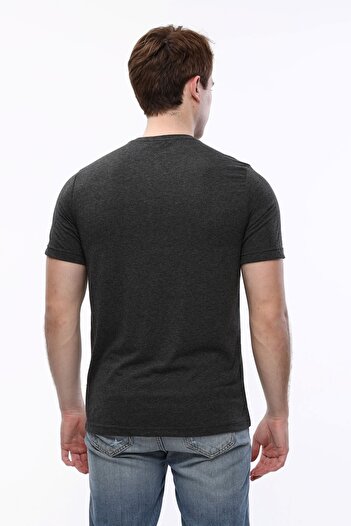 Uniprom Ανδρικό T-Shirt Crew Neck 100% βαμβακερό ανθρακί