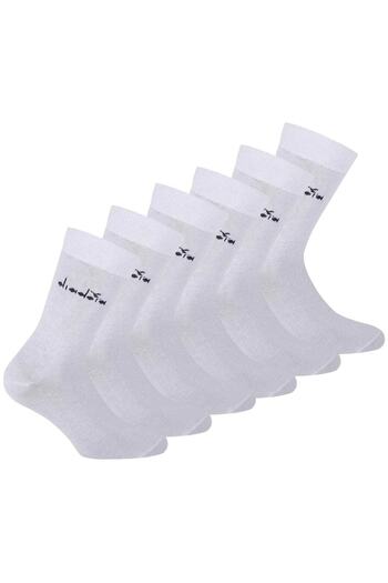 Diadora Unisex Socken, 6er Pack - Sportsocken, Baumwolle, Logo, einfarbig