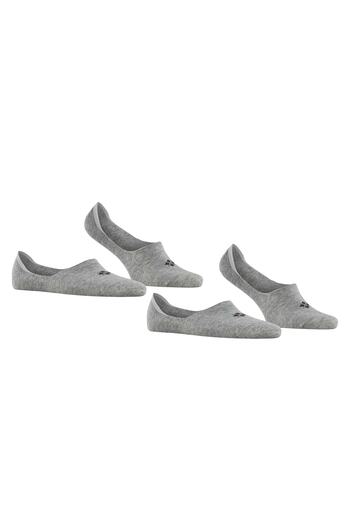 Burlington 2er-Pack Herren Füßlinge – Casual IN, rutschfester Absatz, Einfarbig