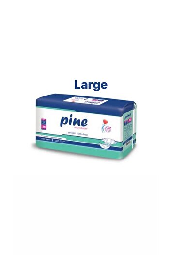 Pine Patient Diapers Large Size with Velcro (waistband) 30 Pieces