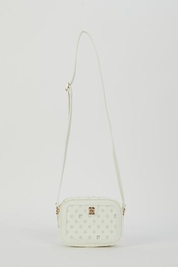 Pierre Cardin White Monogram Women's Shoulder Bag 05PO23Y1721