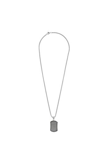 Zippo Нержавіюча сталь Siyah Crystal Kolye - 60 см Pndnt 2007178