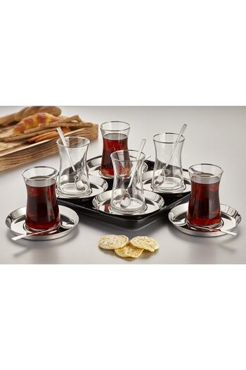 ÖZLİFE Mess 18 Piece Tea Set