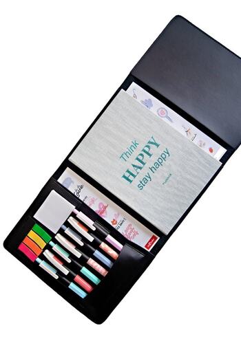 Le Color Organizer 15x21 Notebook - 8.1 Inch iPad Bag Black