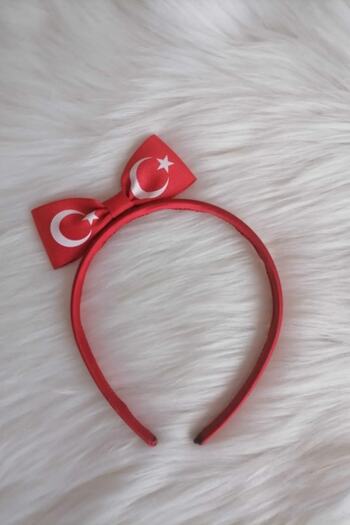 Hobigram Girl's April 23-October 29-November 10 Show Crown Girl's Crown Turkish Flag Crown – Crown – Crown