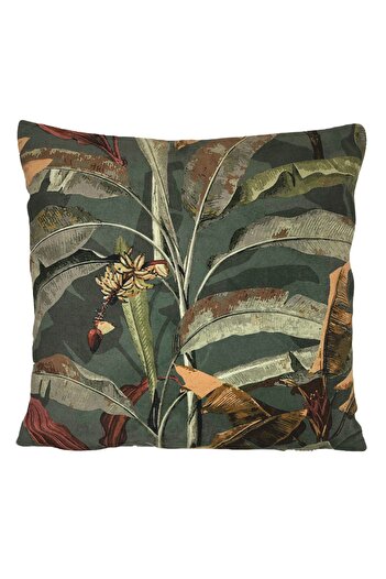 Alacastore Leaf Pattern Natura Velvet Throw Pillow Cover 44x44