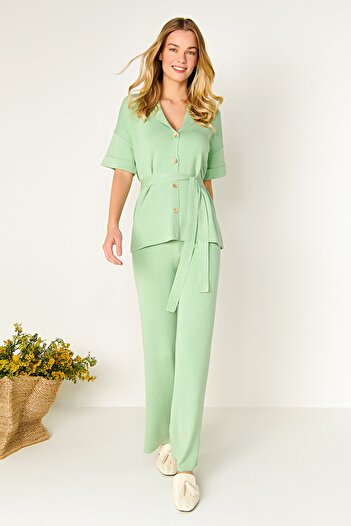 JOIN US Elastic Waist Knitwear Trousers