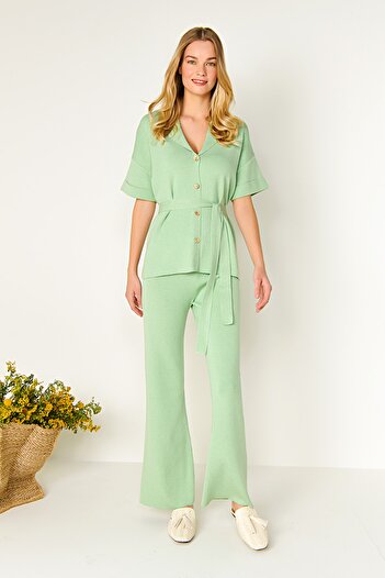 JOIN US Elastic Waist Knitwear Trousers