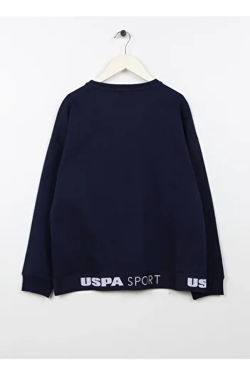 U.S. Polo Assn. Прямий темно-синій світшот для хлопчиків Majeskıds