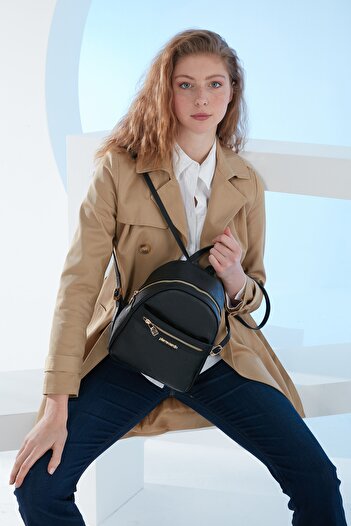 Pierre Cardin Women's Black Floater Backpack 05Po23Y1739