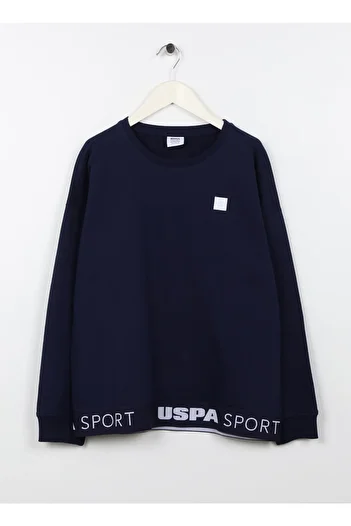U.S. Polo Assn. Прямий темно-синій світшот для хлопчиків Majeskıds