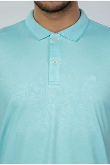 Moda Işık Μπλουζάκι Polo Neck Mint Green Color Shol Model