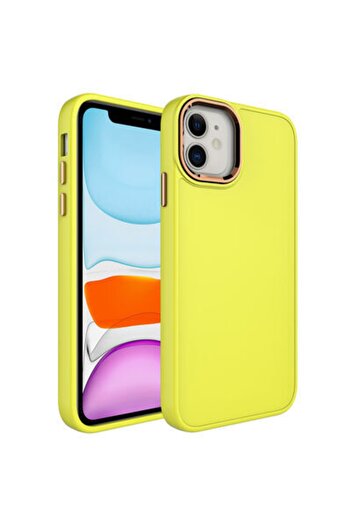 Rivor Apple Iphone 11 Kılıf Metal Çerçeve Hassas Butonlu Renkli Içi Kadife Lansman Kapak