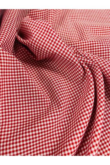 Pötikare Red Little Patterned Zefir Fabric