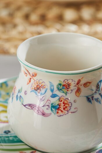 Emsan Samatya 6 Person Porcelain Coffee Cup Set