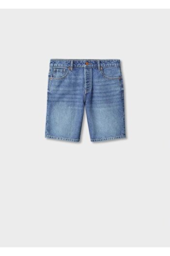 Mango Teen Pamuklu Denim Şort