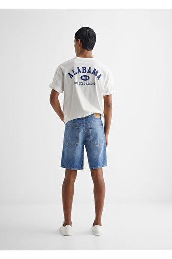 Mango Teen Pamuklu Denim Şort