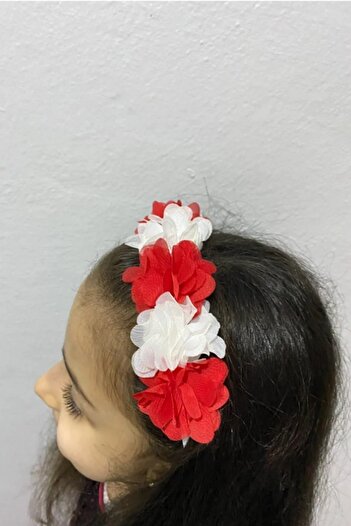 Hobigram Girl's 23 April-29 October-10 November Ceremony Performance Crown Red and White Performance Crown