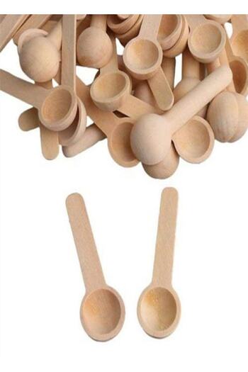 Hyd Wooden Spice Measuring Spoon 6 Pieces Wooden Mini Spoons