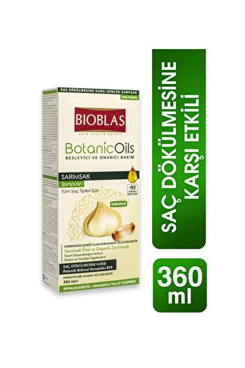 Bioblas Garlic Extract Bioblas Botanic Shampoo - 360 ml