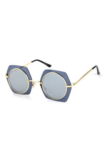 Di Caprio Women's Round Sunglasses DTX1277D