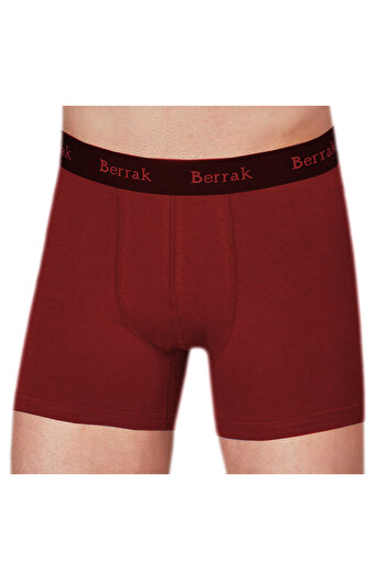 Berrak Men's Claret Red 6 Pack Lycra Modal Flexible Boxer ELF568BER4476CCM6