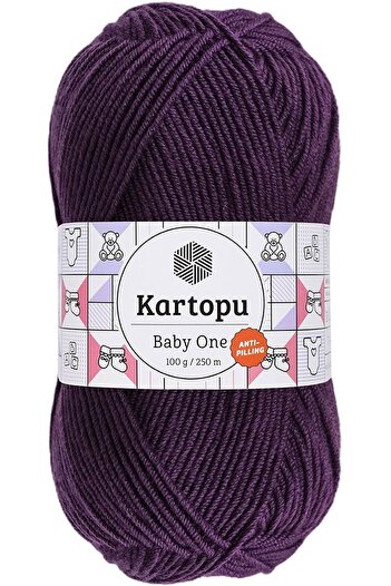 Kartopu Μωρό Ένα 100% Αντι-πυκνωμένο Μωρουδιακό Μαλλί Μωβ K721