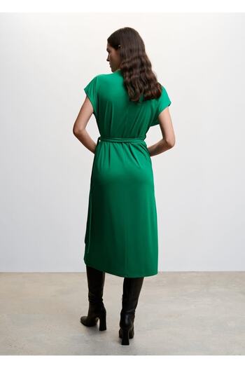 MANGO Woman Fiyonklu Anvelop Elbise