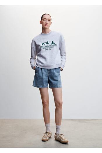 MANGO Woman Slouchy πλισέ σορτς