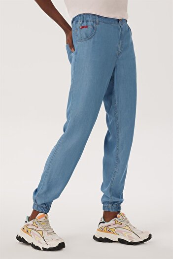 Lee Cooper Quenn Kadın Jean Pantolon Blue Lıght