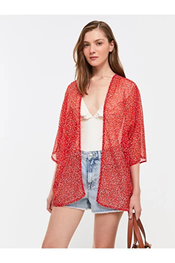 LC Waikiki Patterned Shawl Collar Women's Kimono