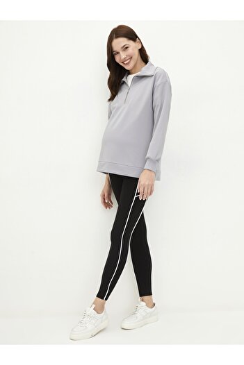 LC Waikiki Umstandsleggings mit Baucheinsatz und schlichtem Paspeldetail