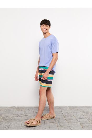 LC Waikiki Men's Striped Short Length Sea Shorts