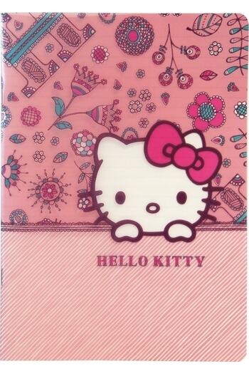 Mynote Hello Kitty Campus Light Pink 26 X 18.5 Cm 40 Sheets Checkered Notebook (2 Pieces)