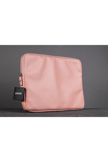 BBACK Laptop Cover Artificial Leather Internal Dimensions: 27x37 Cm Salmon