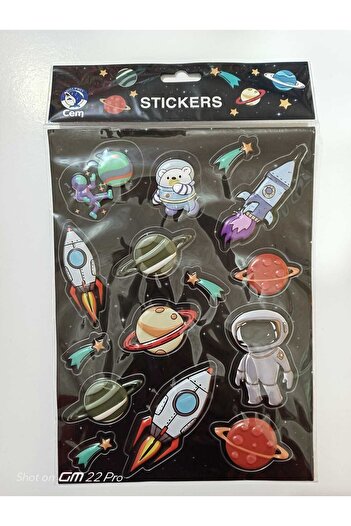 Cem Embossed Stickers A4 Size (2 Pieces)