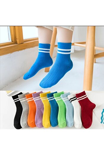 ESES BEBE Children's Circle Patterned Socks 10 Pairs