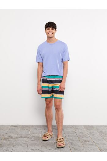 LC Waikiki Men's Striped Short Length Sea Shorts