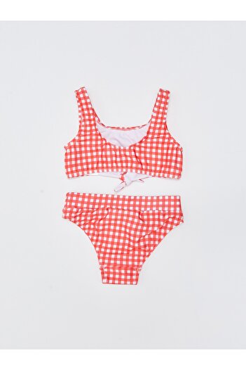 LC Waikiki Flexible Fabric Minnie Mouse Printed Baby Girl Bikini Set
