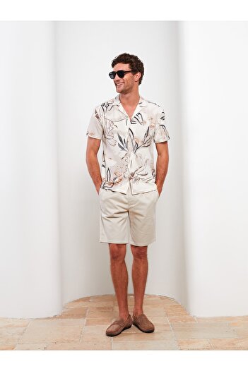 LC Waikiki Regular Fit Kısa Kollu Desenli Erkek Gömlek