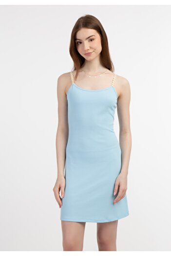 myMo Blonda Minikleid și Rippstrick