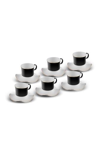 Karaca Bag Black 6 Person Coffee Cup Set 100 Ml