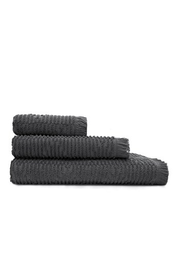 Green Black Anisa Халат і рушник, 100% бавовна, жакардовий, антрацит