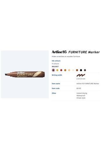 artline قلم لمس خشبي من خشب الجوز - الجوز (ek95)