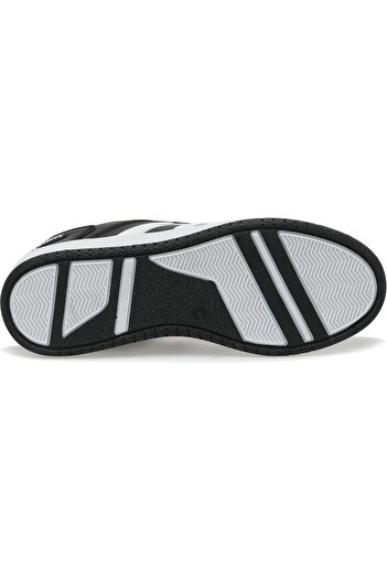Kinetix Kort Pu Siyah Beyaz Gri Kadın Sneaker
