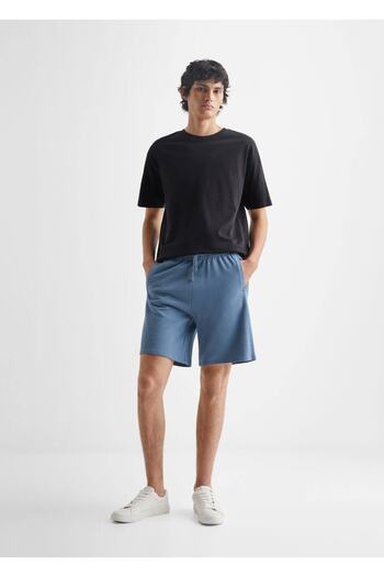Mango Teen Cotton Jogging Bermuda Shorts