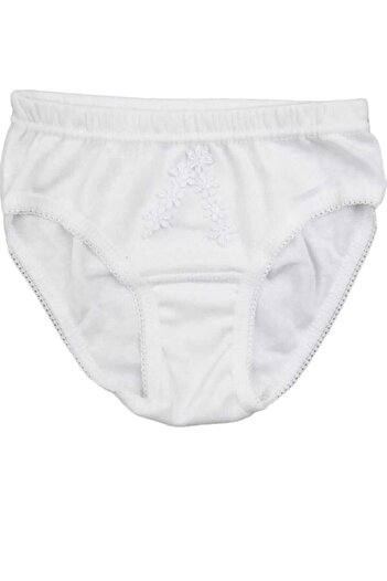 BERRAK İÇ GİYİM Συσκευασία 12 σλιπ Berrak 2560 Girl's Ribbed Daisy
