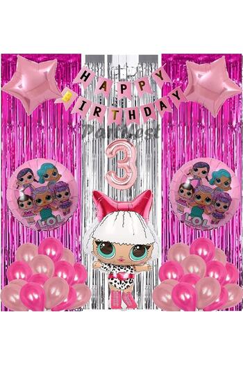 Parti Station Diva Lol Surprise 3 Year Old Balloon Set Lol Baby Balloon Set Lol Birthday Party Set