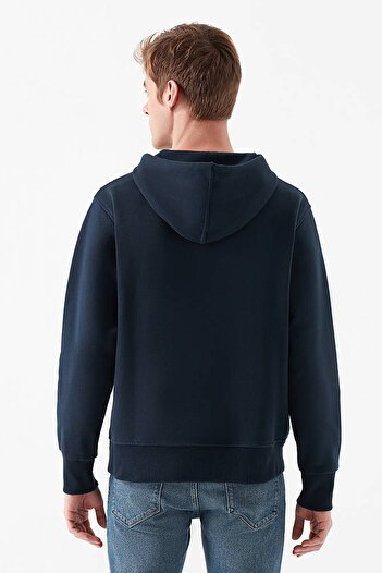 Mavi Erkek Logolu Kapüşonlu Lacivert Sweatshirt 065809-29743